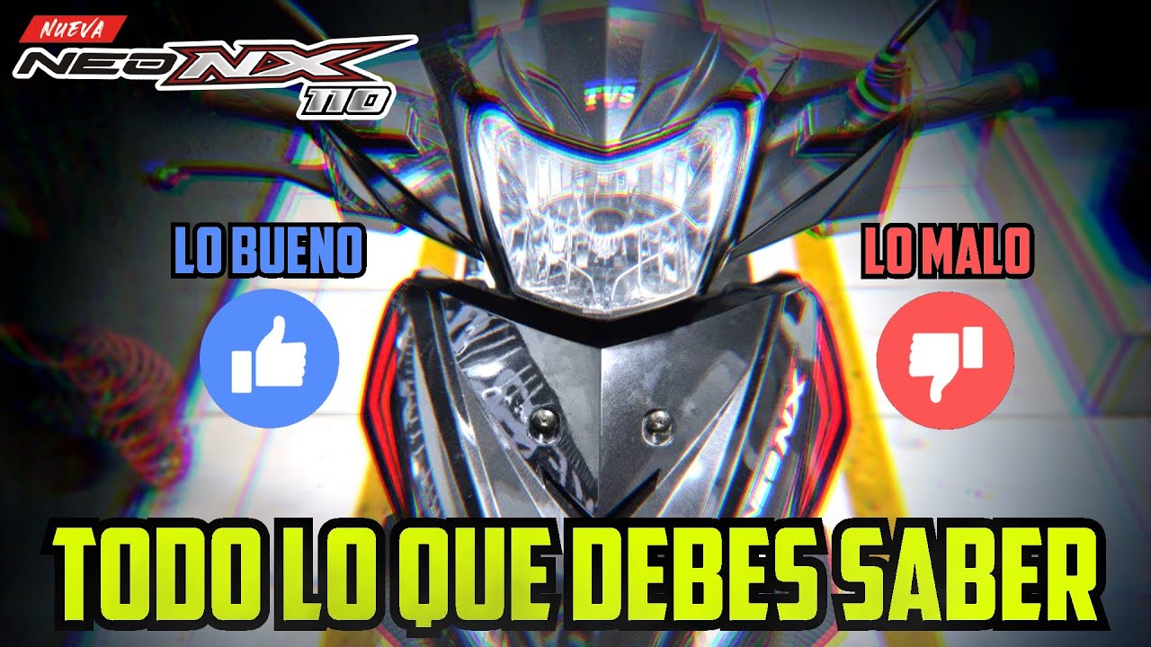 👉TVS NEO NX110 ► Semiautomática✅