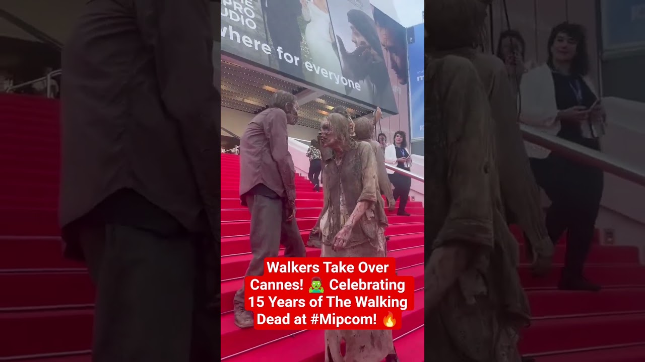Walkers Take Over Cannes! 🧟&zwj;♂️ Celebrating 15 Years of The Walking Dead at #Mipcom! 🔥