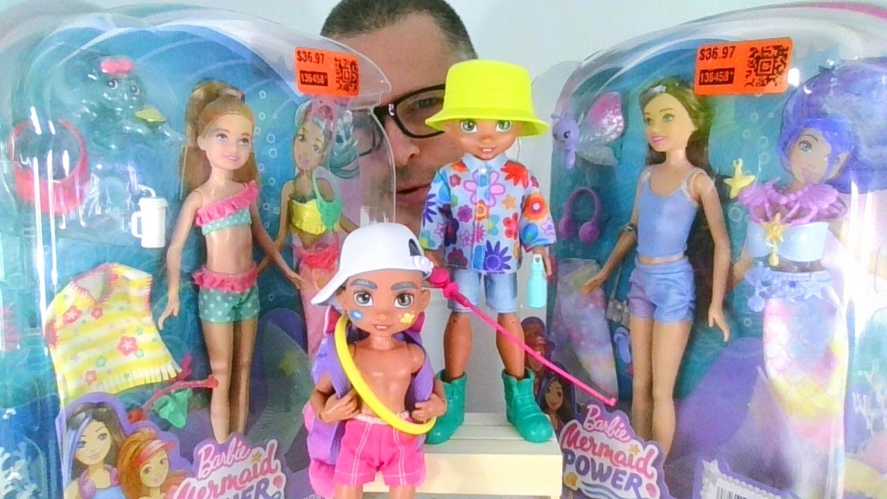 Slate Goes Fishing for Barbie Mermaid Power Fashions Stacie Skipper Doll Unboxing Review Redress