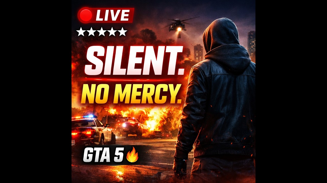 🔴 LIVE – Silent GTA 5 Gameplay 🎮 | No Talking, Only Action 🔥