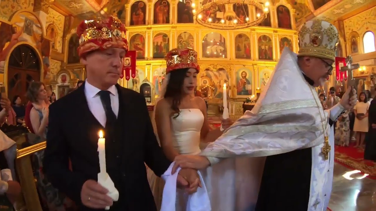 พิธีแต่งงานแบบคริสต์  (นิกายออร์โธด็อกซ์)  Thai Orthodox wedding