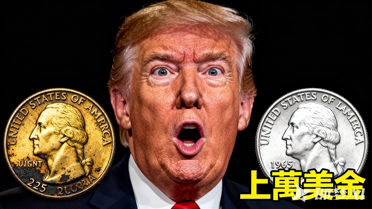 99% 的人都忽略的硬幣祕密，一顆普通 25 美分竟能翻漲千倍#川普 #2026 #硬币 #美分硬幣收藏#美國硬幣鑑定