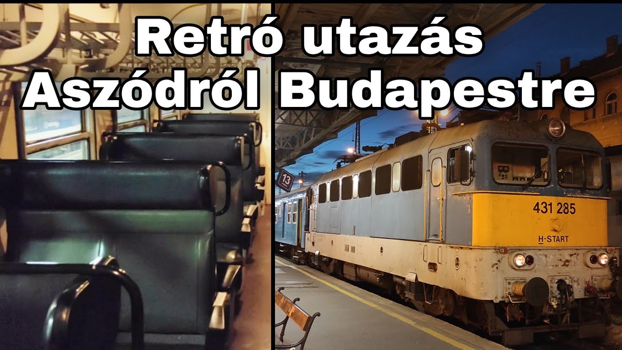 Utazás egy BDd kocsiban Budapest elővárosában, Aszód és a Keleti pályaudvar között (2021. október)