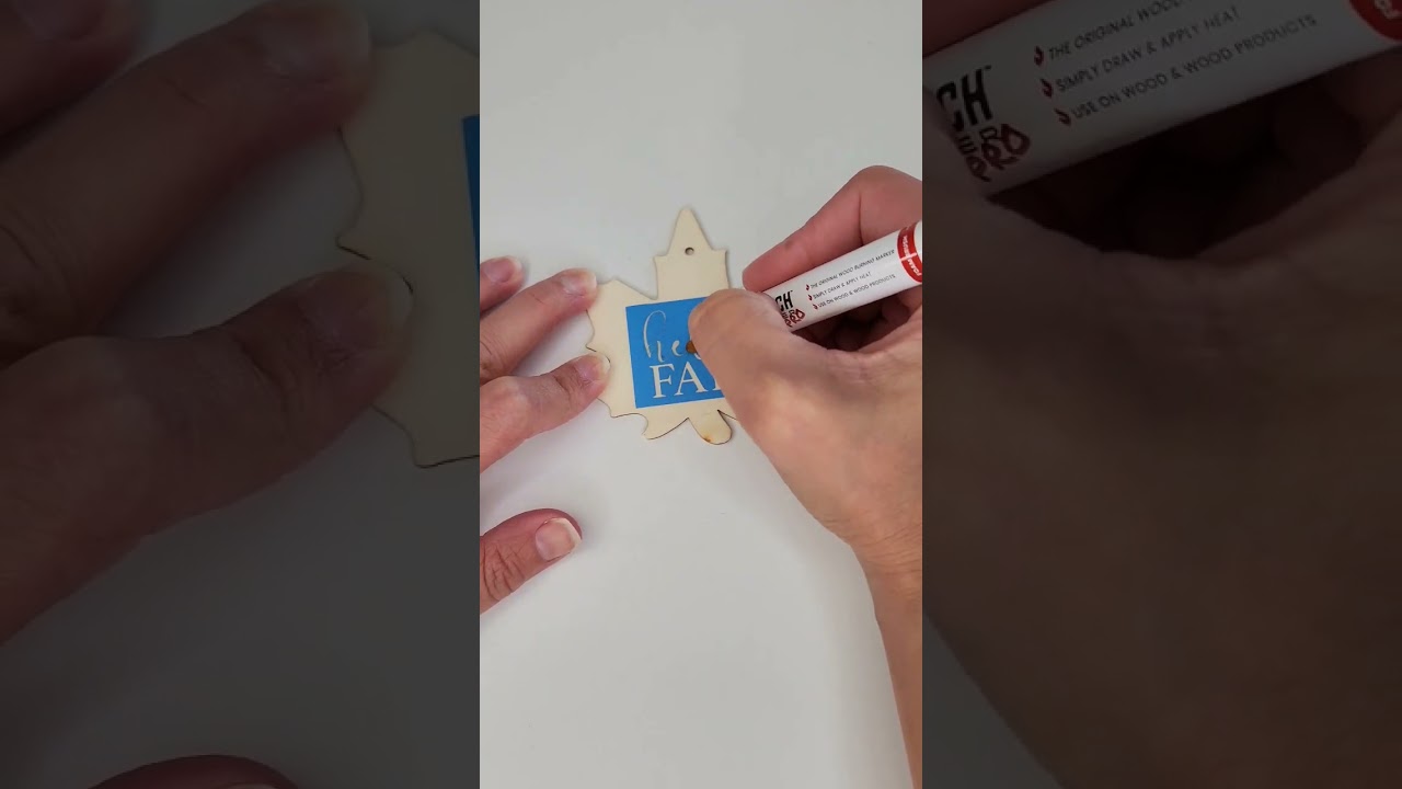 Wood burning with Scorh Marker. An easy technique on any wood surface #scorchmarker #woodburning