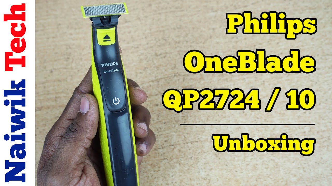 Philips OneBlade QP2724/10 | Распаковка гибридного триммера и бритвы Philips OneBlade
