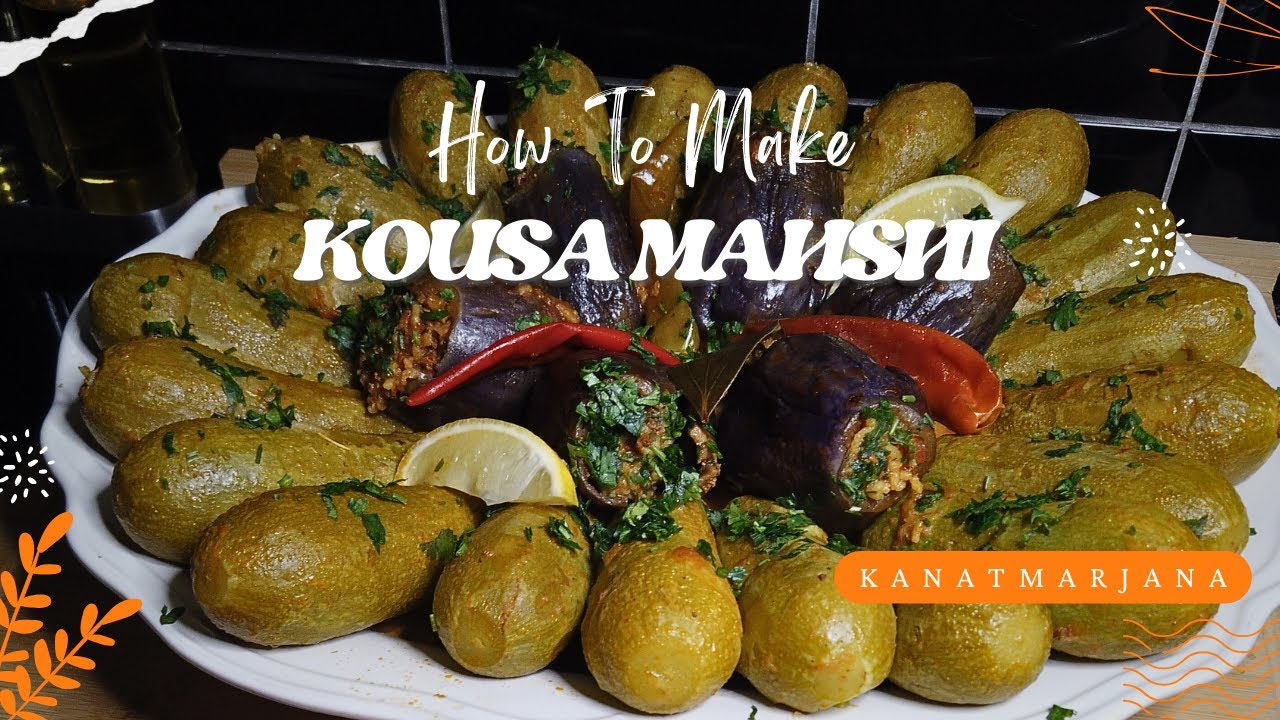 Kousa Mahshi maken | Gevulde Courgette | Recepten uit het Midden-Oosten