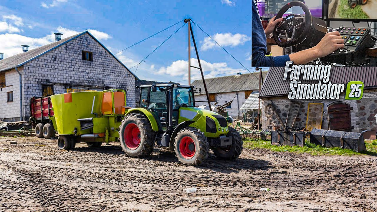 Реалистичный французский геймплей с Thrustmaster T248 | Farming Simulator 25