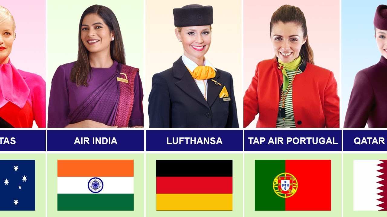 Air Hostess Uniforms Worldwide | National Airlines Edition 2025
