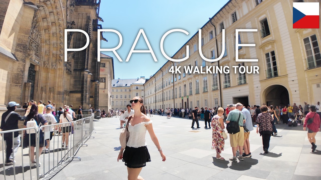 PRAGUE, Czech Republic 🇨🇿 Prague Castle & St. Vitus | 4K Walking Tour (60fps)