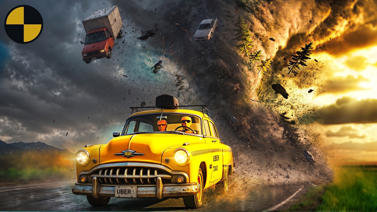 ПОБЕГ ОТ ТОРНАДО | Самые экстремальные катастрофы BeamNG Drive