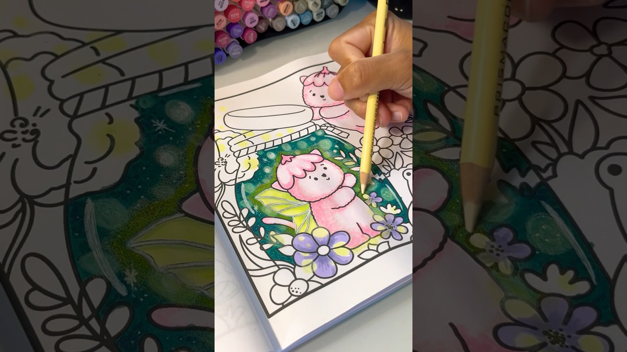 Fairy Fuzz #coloring #pink #fairy #coloring #coloringpage #colors #ohuhu #coloredpencils