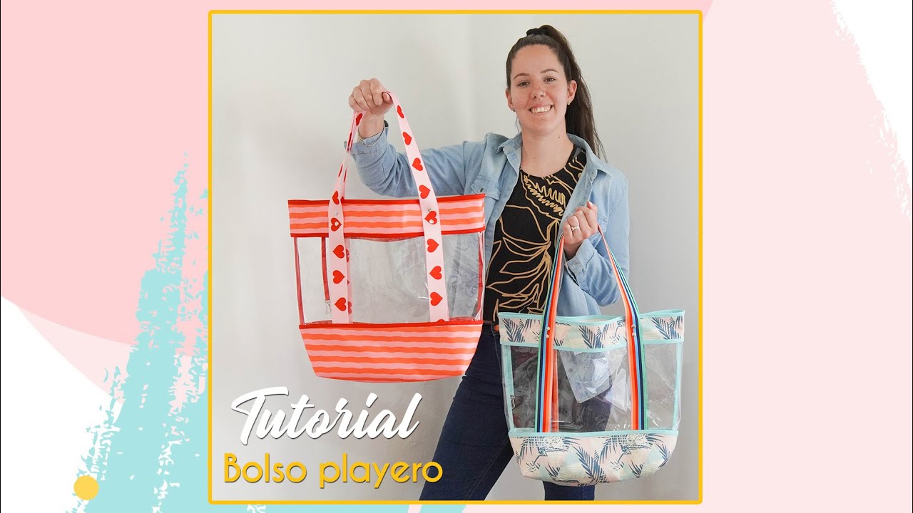 Tutorial Bolso Playero ♥ -  DIY Bolso mates, playa, picnic + MOLDES GRATIS♥