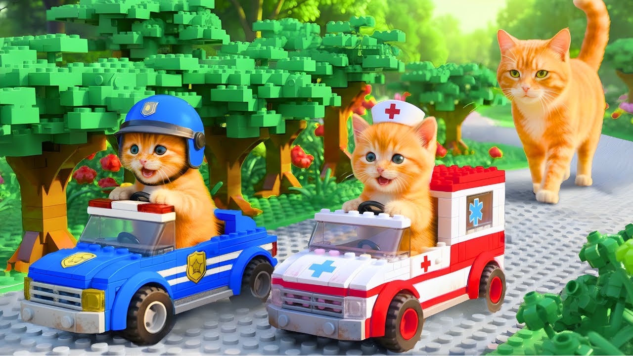 Mama Cat Trims Fur on the Farm and Makes Tiger Hat For Kittens At Home🐾🎩🐯
