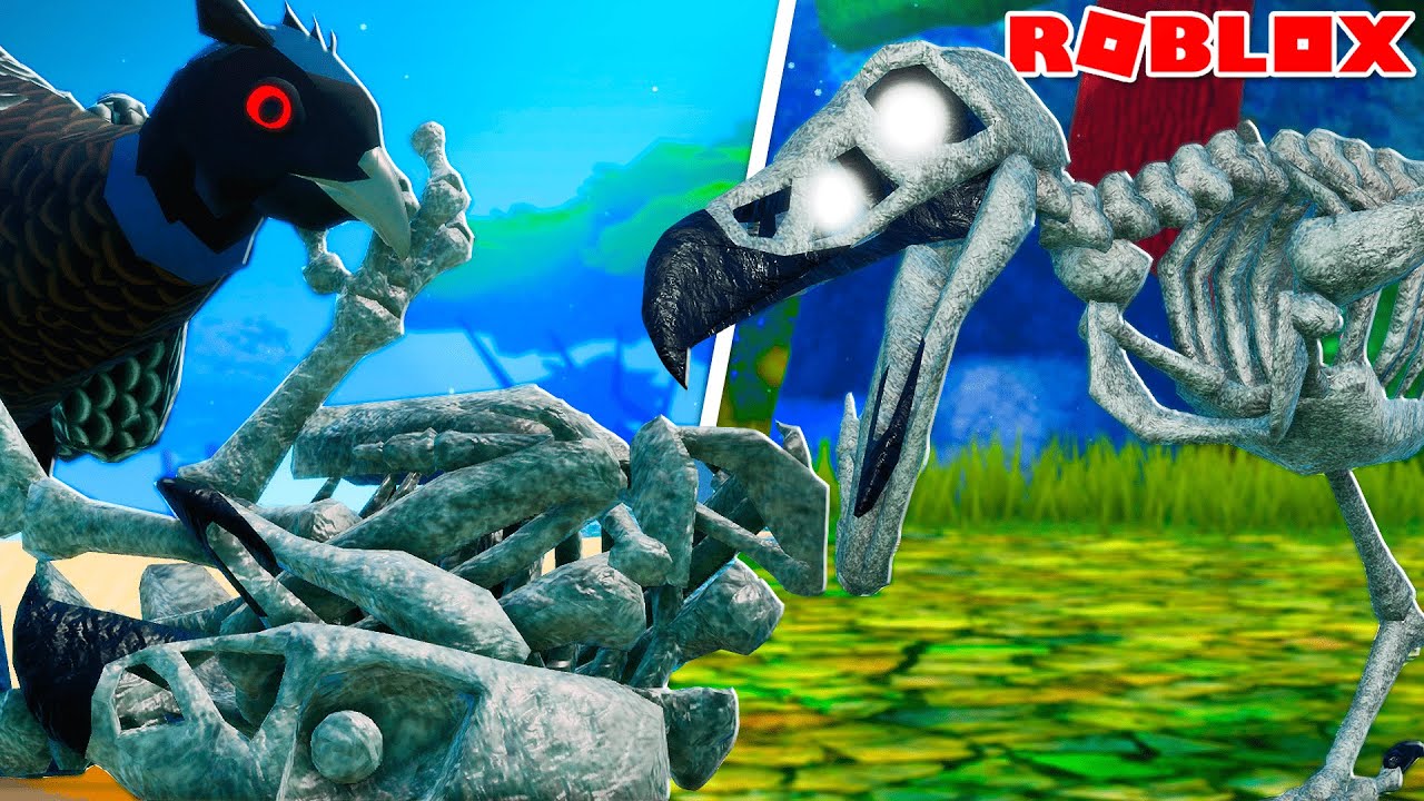 VIDA de PÁSSARO ESQUELETO! O URUBU do PIX! | ROBLOX Feather Family