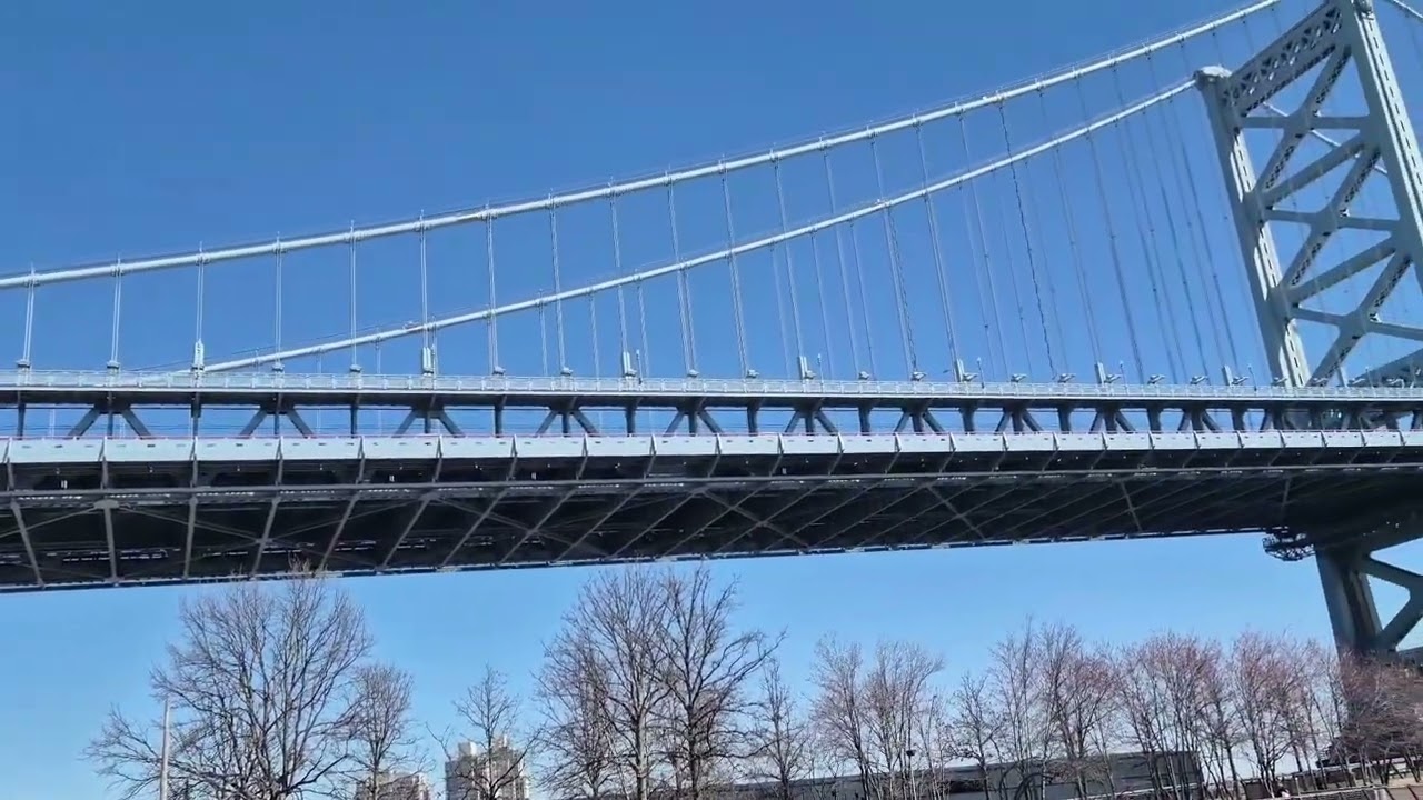 4K Ben Franklin Bridge Philly 