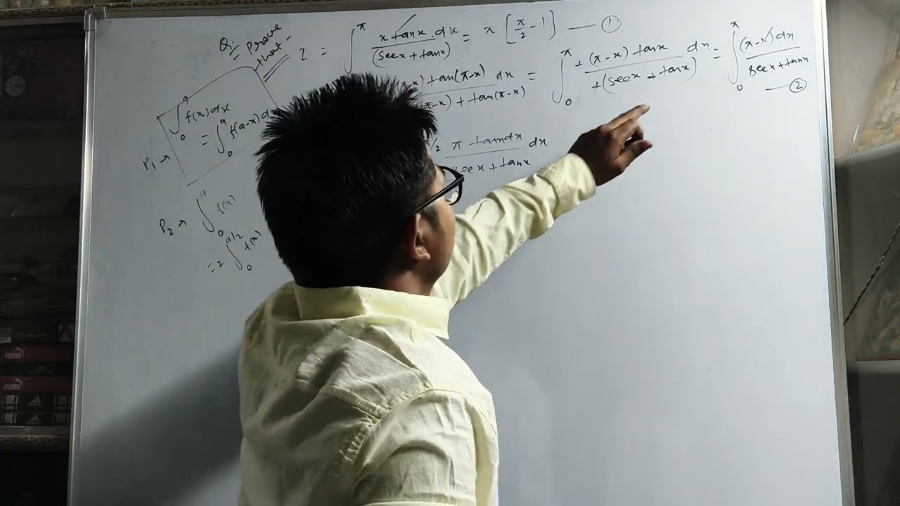 Prove that Integration of xtanx by Sec^2x+ Tan^2xfrom 0 to Pi = Pi (Pi by 2)-  1