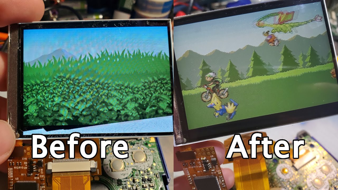 IPS LCD Polarizer Repair