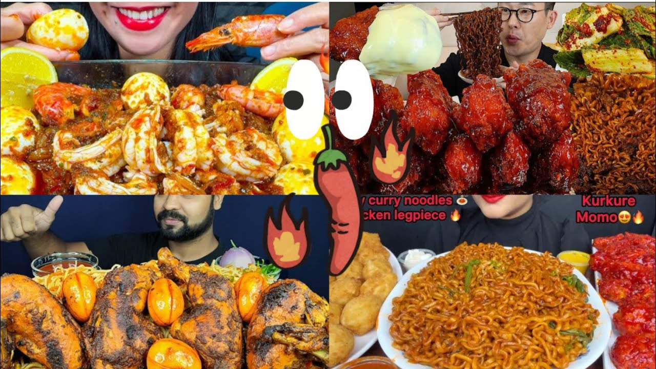 Trying Many Foods In One Video/Big Mukbang Feast😋!!