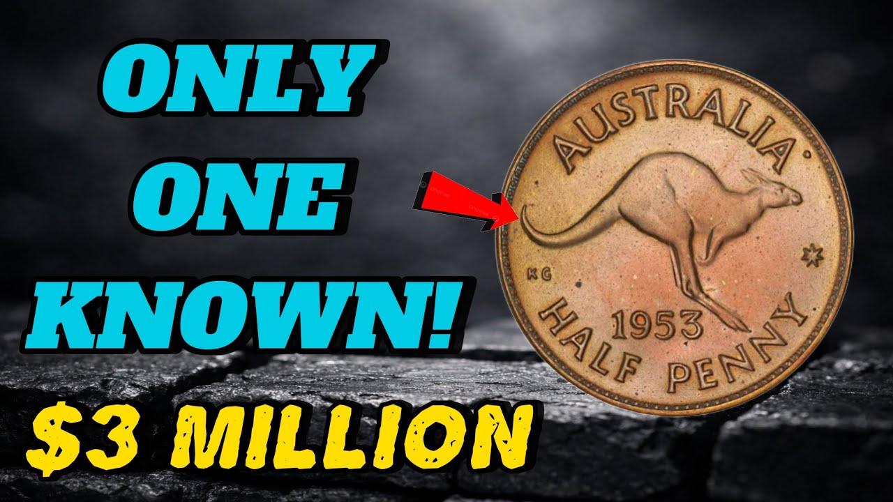 Most Valuable 1953 Australian Half Penny Coin Worth Big Money! Rare Collector’s Treasure