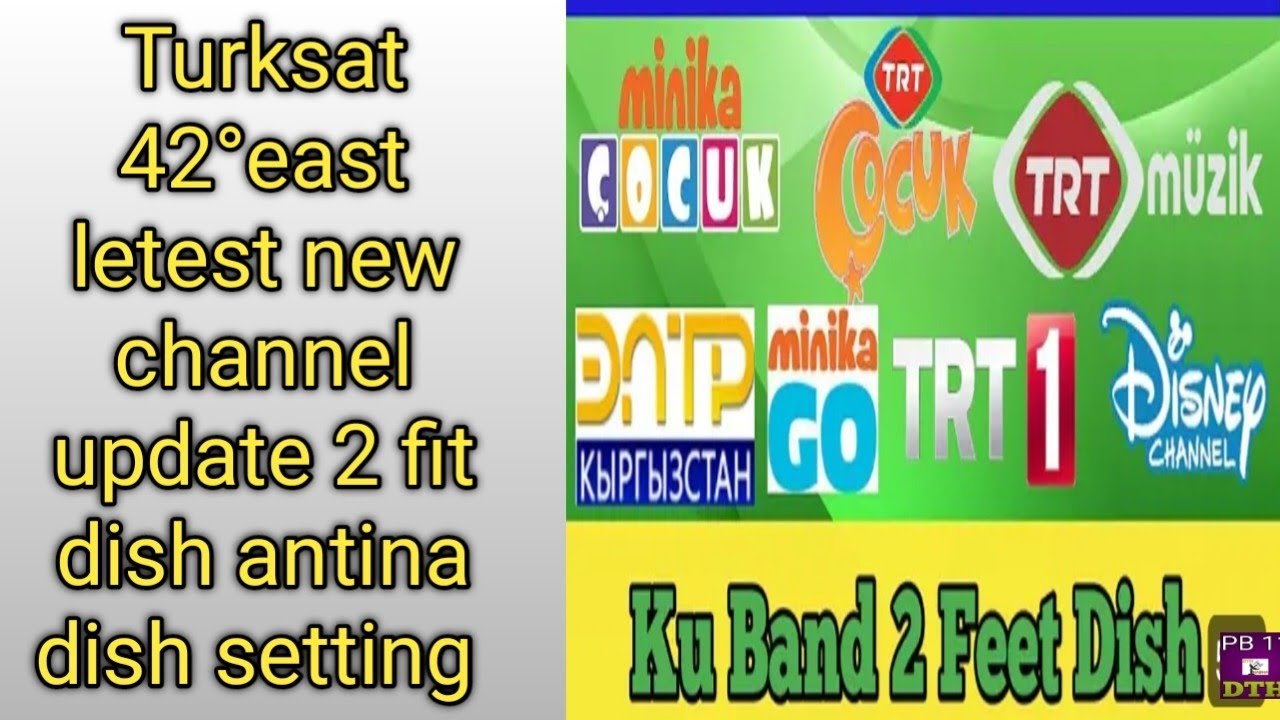 turksat 42°e letest new channel list update || turksat 42e setting on 2 feet dish