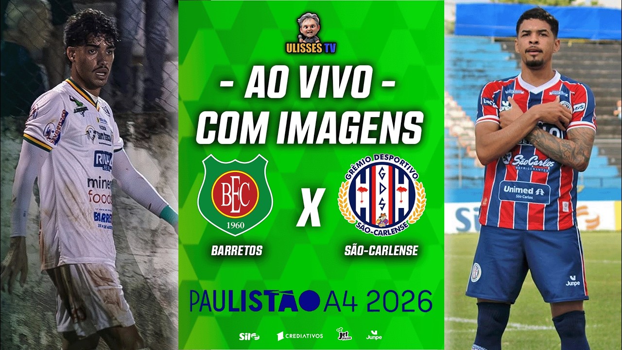 🔴 AO VIVO COM IMAGENS: BARRETOS X GR&Ecirc;MIO S&Atilde;O-CARLENSE | PAULIST&Atilde;O A4 | QUARTAS DE FINAL