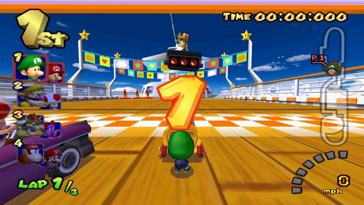 Mario Kart Double Dash!! Flower Cup 150cc 60fps