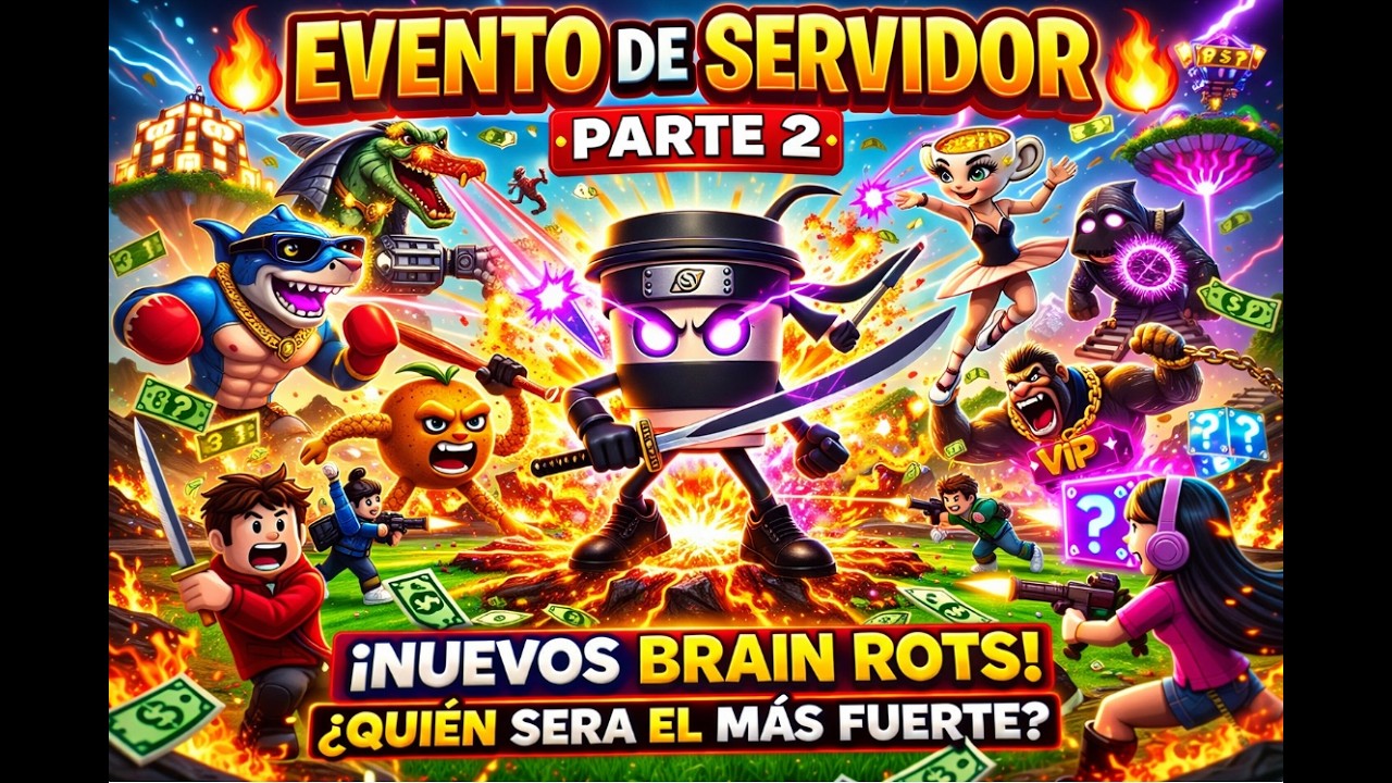 ROBLOX SERVER EVENT: WE FOUND EXCLUSIVE BRAIN ROTS 🤗🤗🤗🤗🤗🌈🌈 #roblox #luckyblock #brainrot