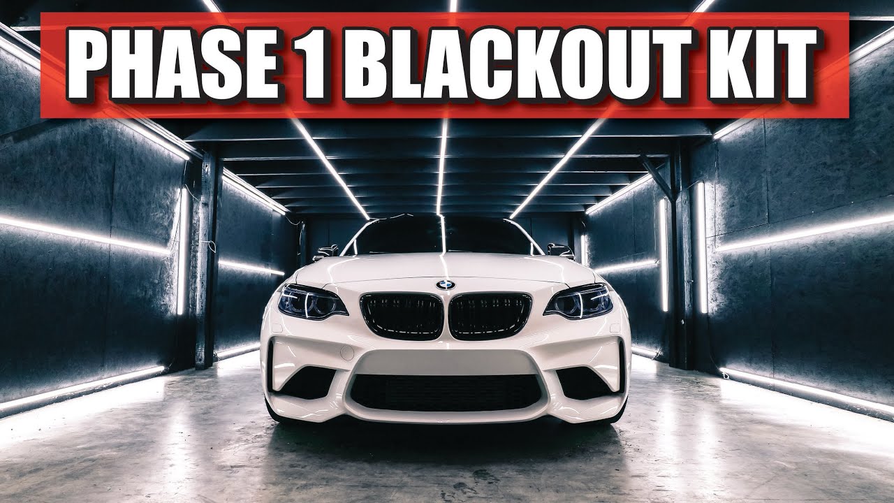 BLACKOUT KIT FOR THE F87 BMW M2. HUGE DIFFERENCE!
