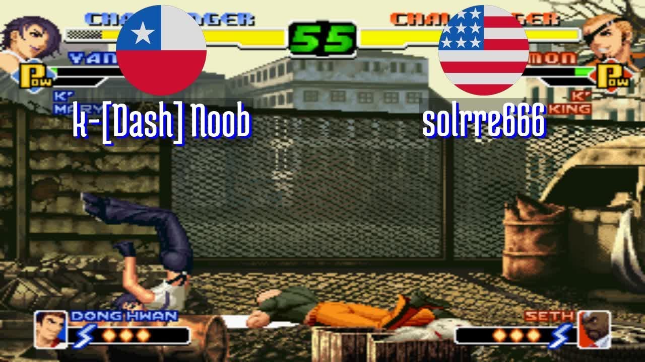 FT5 @kof2000: k-[Dash] Noob (CL) vs solrre666 (US) [King of Fighters 2000 Fightcade] Oct 17