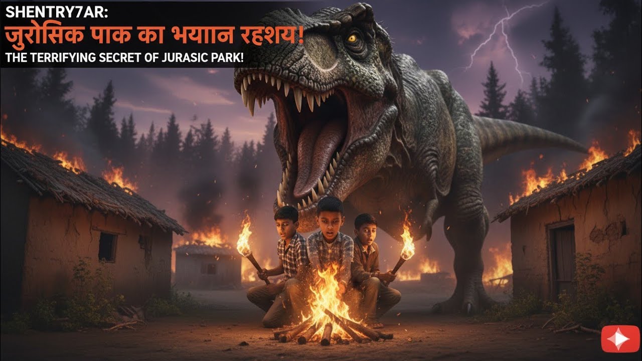 T-Rex की दहाड़! 😱 जुरैसिक पार्क का सबसे खतरनाक सीक्रेट खुला || JURASSIC PARK || @SHENTRY_7AR