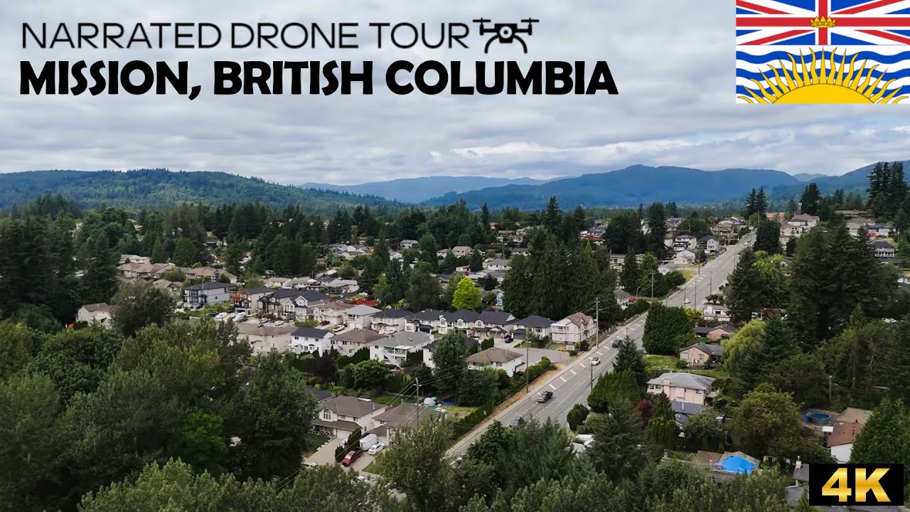 🌲 Мишн, Британская Колумбия 🏔️ 4K Дрон
