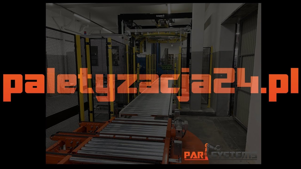 PAR-SYSTEMS - Automatyczna linia paletyzacji i pakowania puszek / Automatic palletizing line