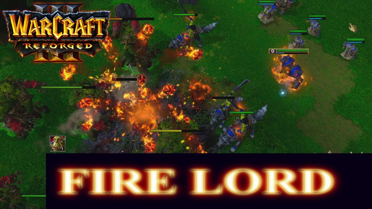 Fire Lord Solo🟢Orc vs Nightelf | Full 1on1 Warcraft 3 Reforged Gameplay