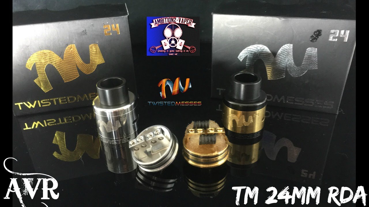 Twisted Messes 24mm RDA Review (TM24) & Comparison to The TM 22mm