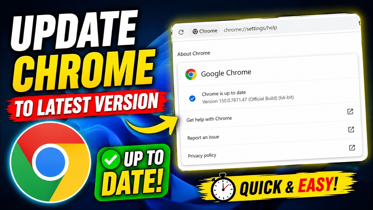 How to Update Chrome to Latest Version | Update Google Chrome (2026)
