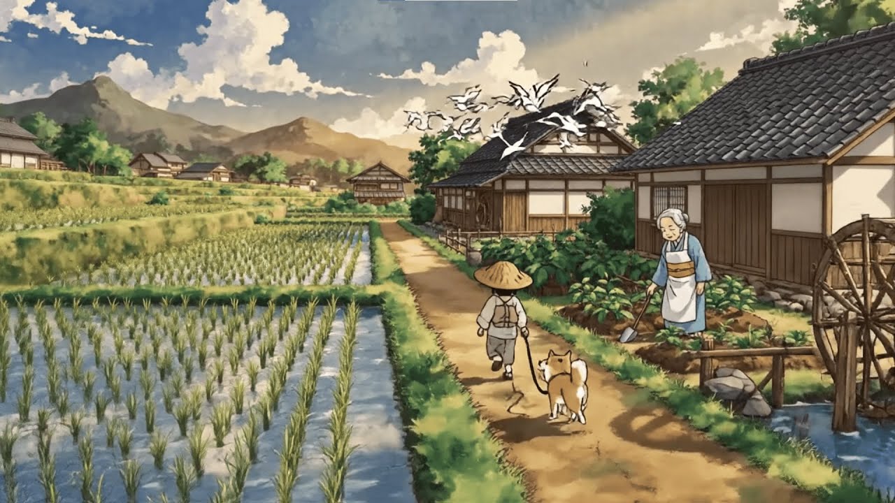 A Cozy Life Inside a Mountain Cave I Ghibli-Style Video