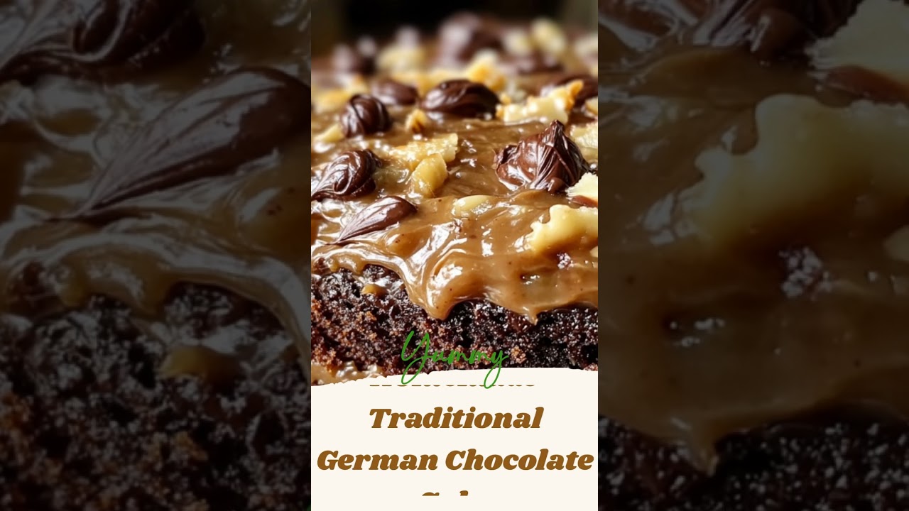 Homemade Traditional German Chocolate Cake