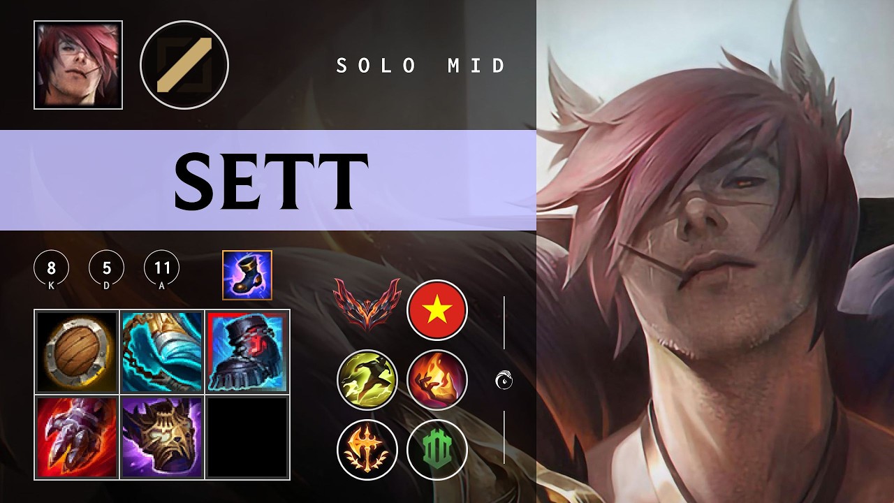 Sett Mid vs Twisted Fate - VN Grandmaster Patch 26.05