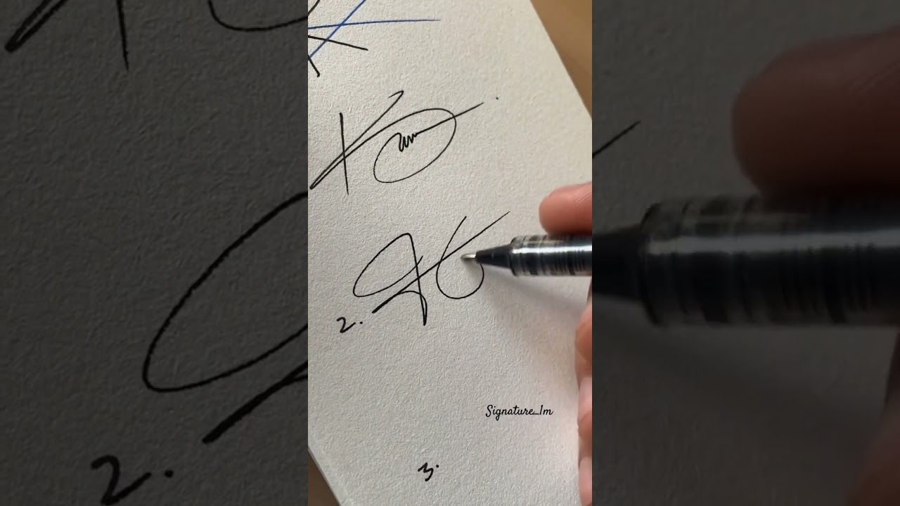 How to sign the letter K?❤️❤️