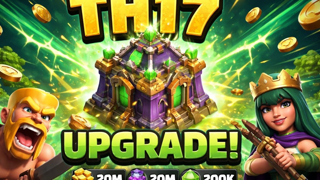 Clash of clans th17 upgrade 😍