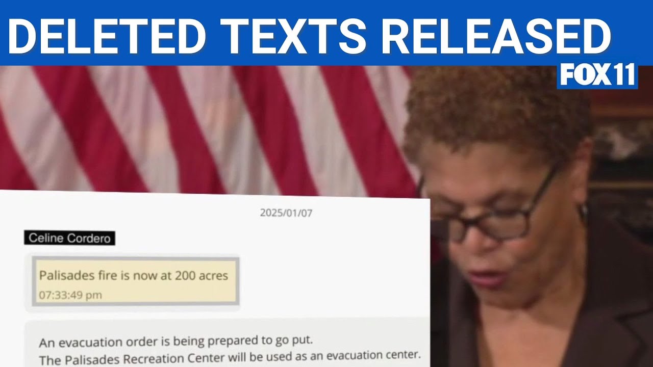 Many of LA Mayor's texts during California wildfires were redacted