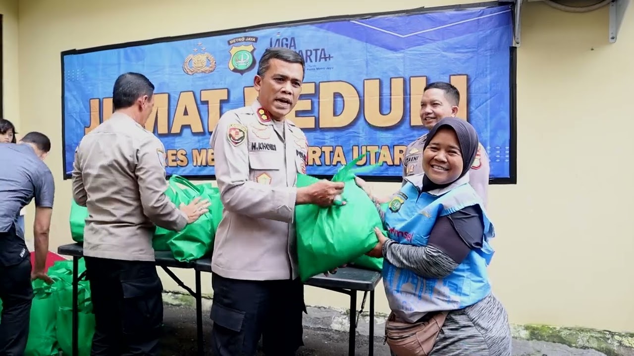 Kapolres Metro Jakarta Utara Bersama PJU Hadirkan Semangat Berbagi Melalui Jumat Peduli