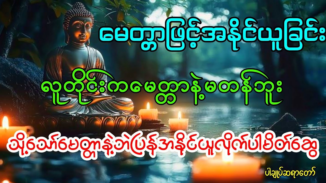 လူတိုင်းကမေတ္တာနဲ့မတန်ဘူးသို့သော်မေတ္တာနဲ့ဘဲပြန်အနိုင်ယူလိုက်ပါမိတ်ဆွေ(ပါချုပ်ဆရာတော်)#buddha#views 