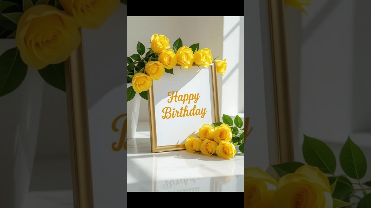 Beautiful Birthday Wishes|Happy Birthday Wishes With Roses|Birthday Wishes Card|Birthday Wishe Video