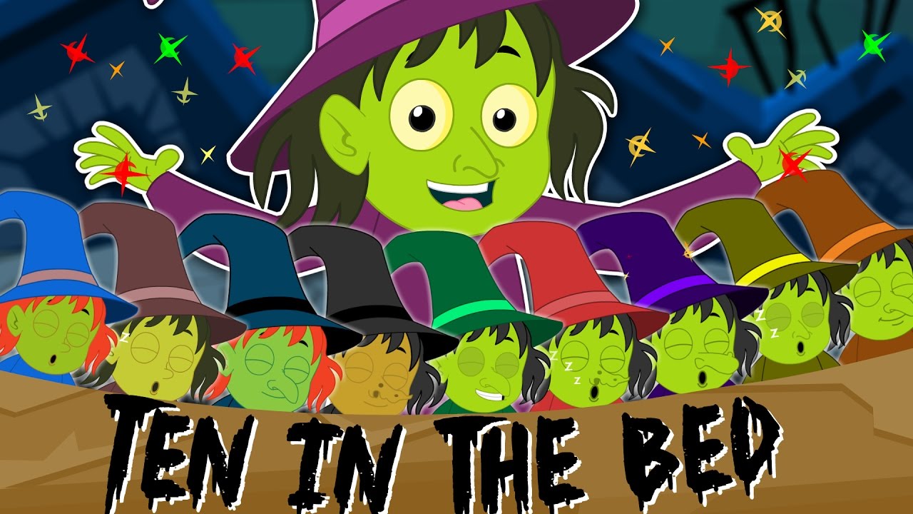 Ten in the Bed | Counting song | learn Numbers | Nursery Rhymes | Scary Songs