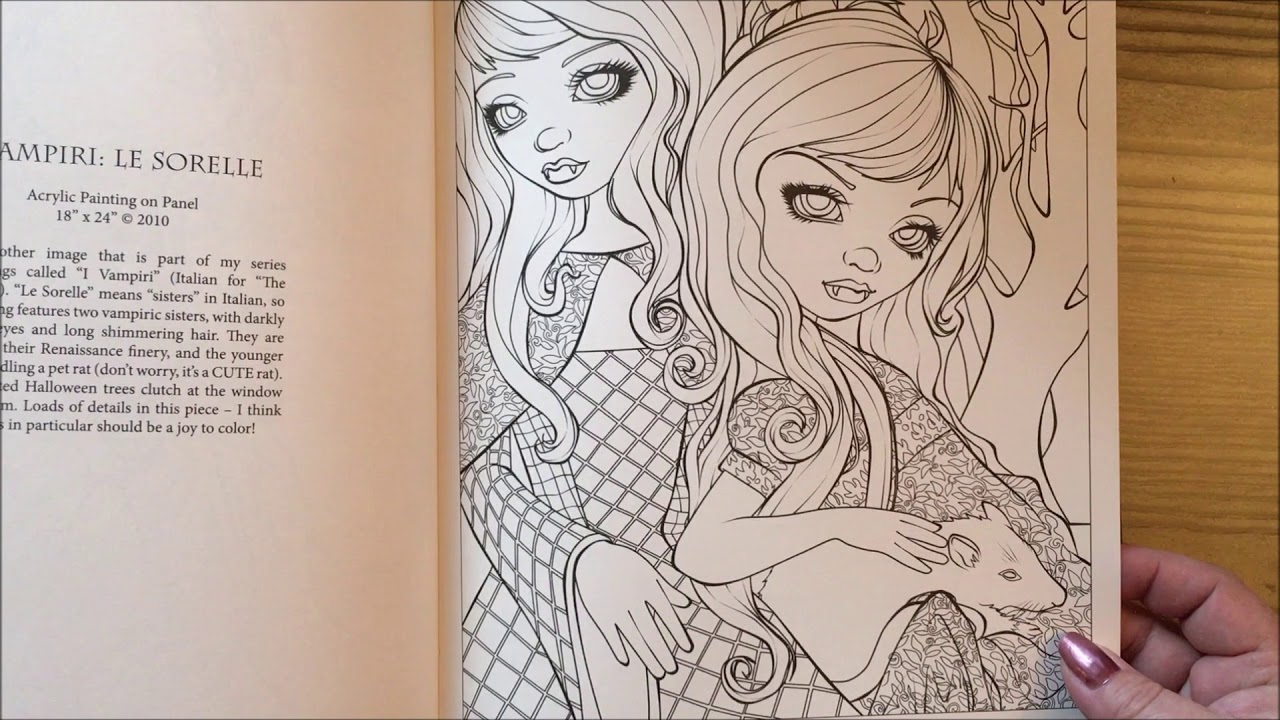 Adult Coloring Book Fip Through - Halloween by Jasmine Becket-Griffith