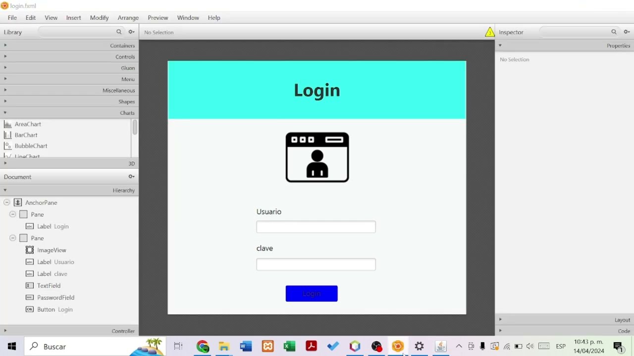 Configuracion y ejemplo java FX en NetBeans con SceneBuilder 2024