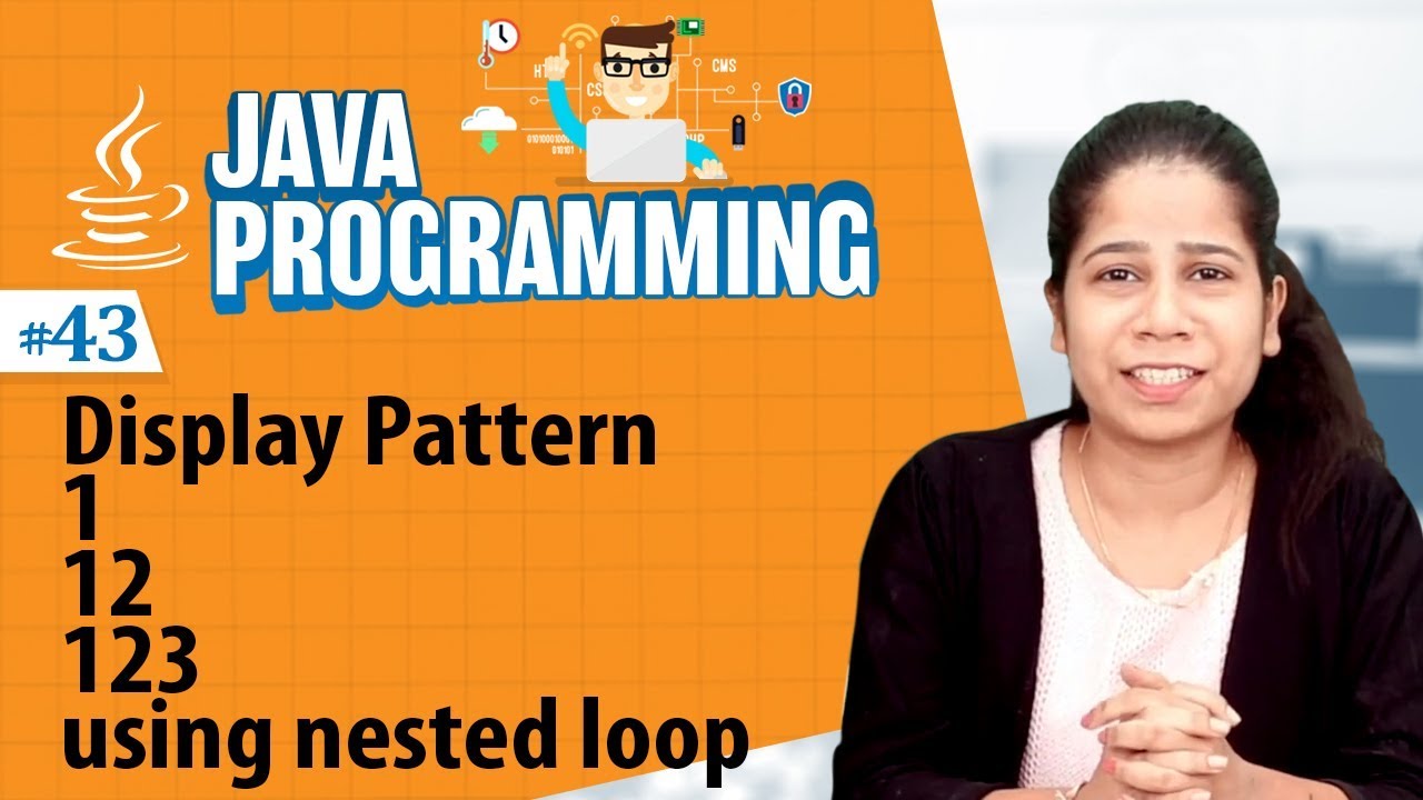 Display pattern 1 12 123 using nested loop - Looping Statements in Java Programming - Java