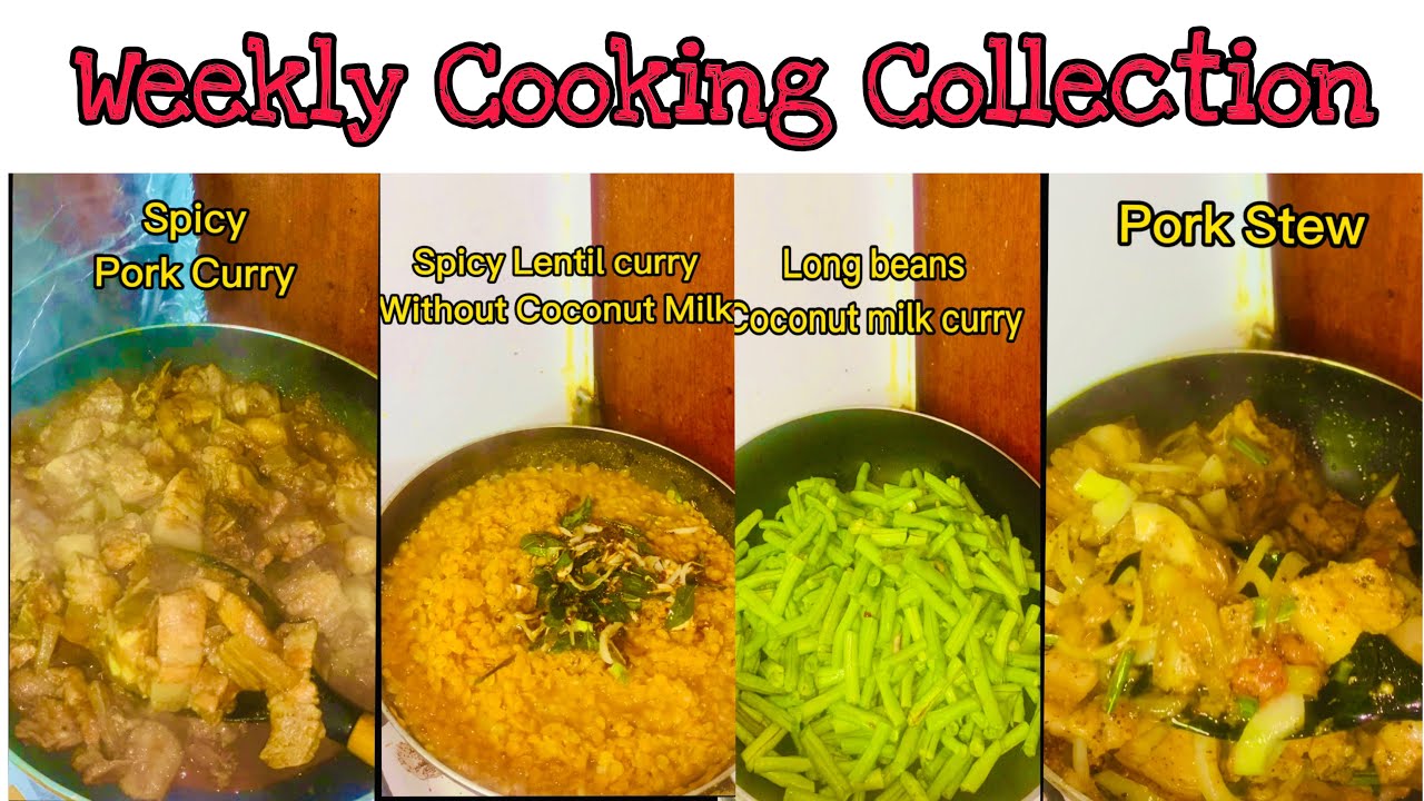 Weekly Cooking Collection/Pork Recipe/Vegetable Recipes/Food Compilation/Lentil Recipes
