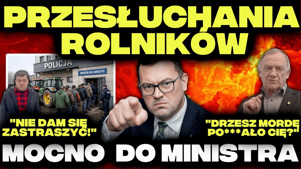 SKANDAL! MASOWE PRZESŁUCHANIA ROLNIK&Oacute;W PO PROTEŚCIE